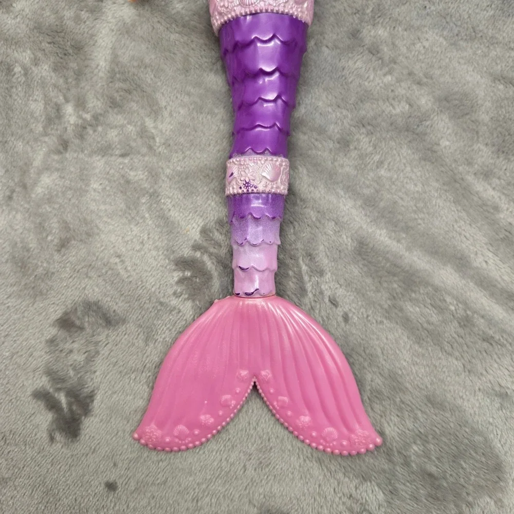 Mattel Barbie Mermaid Doll Purple Pink Tail Brown Hair 2009 2819HF‎